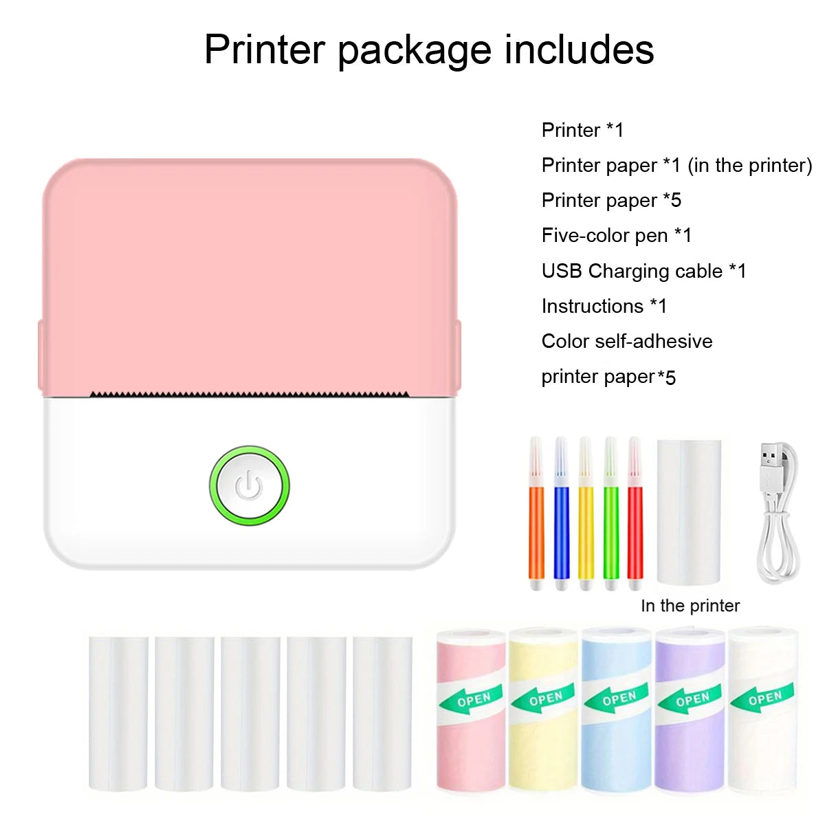 Thermal Inkless Mini Printer