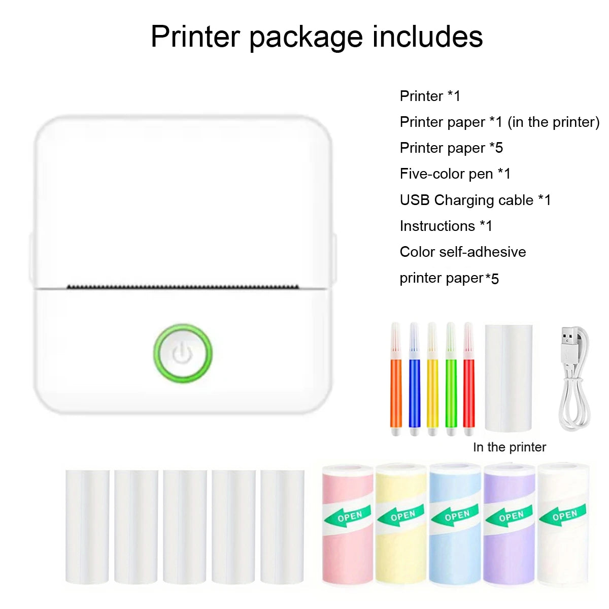 Thermal Inkless Mini Printer